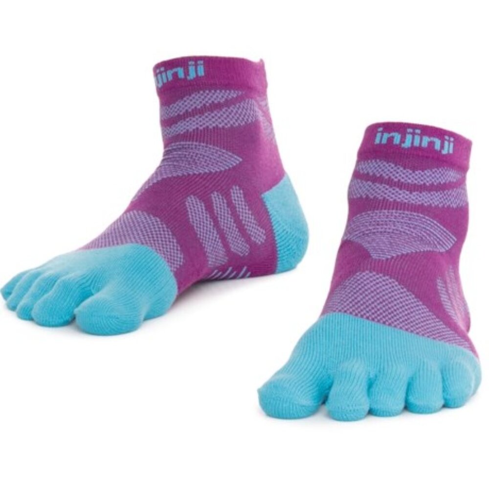 Injinji Trail Midweight Mini-Crew Toe Socks - Quarter Crew (For Women)
